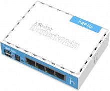 Беспроводной маршрутизатор MikroTik RB941-2nD 300 Мб, 4 LAN 10/100, 2.4GHz, 802.11n/g 32 MB RAM, RouterOS L4