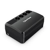 ИБП UPS CyberPower BU1000E, Мощность 1000ВА/600Вт, BU-серия,Линейно-интерактивный, Напольный, Диапазон работы AVR:165-280В, Бат.1 шт., Вых: 4xSchuko , Чёрный