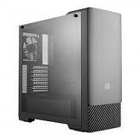 Корпус CoolerMaster MasterBox E500(E500-KGNN-S00) ATX/mATX/MiniITX, 2xUSB3.0+2x3,5Jack, Кулер1*12см, Высота CPU кулера до180мм, 2*3.5"/2*2.5", Окно из закаленного стекла, 482x218x485мм, БезБ/П, Черный