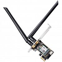 Адаптер Wi-Fi CUDY WE3000 3000Mbps Wi-Fi 6 / Bluetooth 5.0 PCI Express Adapter, Intel AX200 module, 2T2R, 2402Mbps at 5GHz + 574Mbps at 2.4GHz, 802.11ax/ac/a/b/g/n, 2 detachable antennas, Ver 1.0