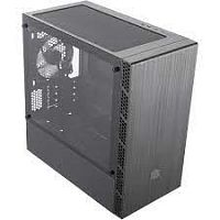 ATX CoolerMaster MasterBox MB400L (MCB-B400L-KGNN-S00) mATX/Mini-ITX 2xUSB3.2, 1x 3.5mm Headset Jack (Audio+Mic), Кулер 1*12см , Высота процессорного кулера до 166 мм,  2*3.5"/4+1*2.5", Окно из закаленного стекла , 411 x 218 x 410мм ,Без Б/П, Черный