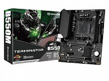 Матплата MAXSUN Terminator B550M, AMD AM4, AMD B550, 2xDDR4 PC304800(oc), 1xPCI 3.0x16, 1xPCI 3.0x4, 1xPCI 3.0x1, 4SATA+M.2 Slot, RAID 0,1,10, Somund7Ch, GLAN, mATX, 4xUSB3.2+8USB2.0, VGA, HDMI