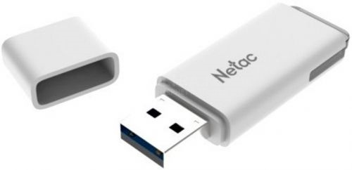 Накопитель на флеш памяти 128GB Netac U185 USB2.0 with LED indicator Белый [NT03U185N-128G-20WH]