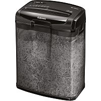 Шредер Fellowes POWERSHRED M-7CM Уровень секретности P-4, Фрагмент 4х35 мм, Подача 5(30)лист, Ёмкость корзины 13л, Уничтожение скоб, скрепок, пл. карт, Чёрный