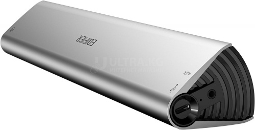 Беспроводная колонка Edifier MF200, ≥85dB(A), 5.0BT/ USB-C Sound card / 3.5mm AUX, 4W+4W (RMS), silver