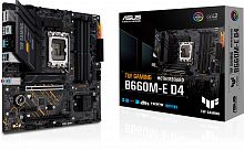 Матплата ASUS TUF GAMING B660M-E D4, LGA1700, Intel B660, 4xDDR4 PC42600, 2xPCI-E 3.0x16, 1xPCI-E 3.0x1, Sound8Ch, GLAN, 4SATA+2M.2, RAID, mATX, 6USB3.2+8USB2.0, HDMI, DP