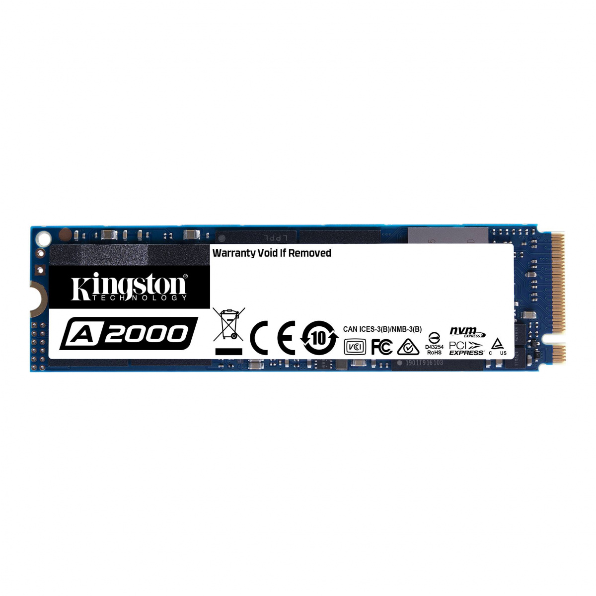 SSD 1000GB Kingston A2000 M.2 2280 NVMe Read/Write up 2200/2000MB/s, 4K Read/Write up to 250,000/220,000 IOPS [SA2000M8/1000]