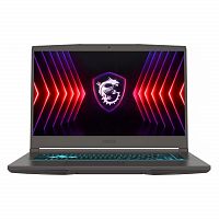 Ноутбук MSI Thin 15 Intel Core i7-13620H (up to 4.90Ghz), 16GB DDR4, 512GB SSD NVMe, 15.6" FHD IPS 144Hz, RTX 4050 6GB, LAN, WiFi, BT, DOS, клав. с подсветкой, Eng-Rus, серый [9S7-16R831-1470]