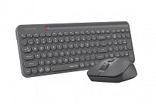 Беспроводная клавиатура + мышь A4TECH FSTYLER FG3300 Air Grey, мембранная, 104btns, 2000dpi, 4btns, USB, Серый