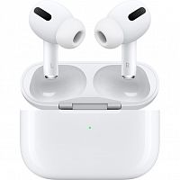 Беспроводные наушники TWS Apple AirPods Pro Вакуумные, 20-20000Ghz, Bluetooth 5.0, Lightning, 5.4/45.6г, шумоподавление, Белый [MLWK3] (Оригинал, вскрытая коробка, гарантия 3 мес.)