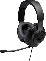 Наушники с микрофоном JBL WIRED OVER EAR GAMING, Дуговые, 3.5mm MiniJack, 20Hz-20kHz, 100dB/-42dB, Длина кабеля 1.2 м, Surround, Черный [JBLQUANTUM100BLK]
