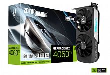 Видеокарта RTX 4060Ti ZOTAC GAMING GeForce RTX 4060 Ti Twin Edge 8GB GDDR6, Engine clock 2535MHz, Memory clock 18000MHz, 128Bit, 3xDP, HDMI [ZT-D40610E-10M]