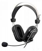 Наушники с микрофоном A4Tech HS-50, Black, 20-20000Ghz, 97dB, 2 x mini jack 3.5 mm, 40mm, 2m Наушники с микрофоном A4Tech HS-50, Black, 20-20000Ghz, 97dB, 2 x mini jack 3.5 mm, 40mm, 2m