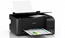 МФУ Epson L3210 A4, printer, scanner, copier, 33, 15ppm, 5760x1440 dpi, 600x1200scaner, USB, оригинальные чернила 5 шт (замена Epson L3110)