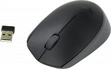 Беспроводная мышь Logitech M171, оптическая 1000dpi, светодиодная, USB, 3 кнопки, 2.4 GHz, черная [910-004424]
