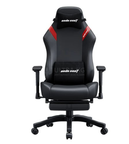 Gaming Chair AD18T-44-B-F AndaSeat Luna Pro Footrest BLACK 1D Armrest 60mm wheels PVC Fabric Gaming Chair AD18T-44-B-F AndaSeat Luna Pro Footrest BLACK 1D Armrest 60mm wheels PVC Fabric