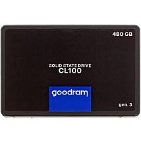 SSD 480GB Goodram [SSDPR-CL100-480-G3] CL100 3D TLC SATA 2.5-inch, Read/Write up 540/460MB/s