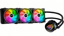 Водяное охлаждение XPG Levantex 360 TDP 280W, Intel LGA1700,1200,115x и AMD AM5,AM4,3х120 ARGB,600-2000 RPM±10%,61.5 CFM,18.17 dB(A),4pin PWM,394x121x27мм, чёрный [LEVANTEX360-BKCWW]