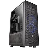 Корпус Thermaltake Core X71 TG, CA-1F8-00M1WN-02, ATX/Micro-ATX/Mini-ITX, USB 3.0x2+2.0x2, HDAudiox1, Куллер 3*140мм LEDBlue, Высота CPU куллера до 180мм, VGA до 420мм, 511*250*677мм, Без Б/П, Чёрный