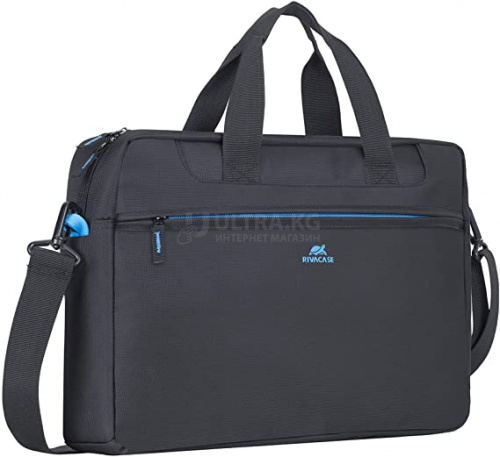 Сумка для ноутбука RivaCase 8057 Черная 16" Ультра тонкая, утолщенные стенки, карман на молнии для хранения аксессуаров, переднее отделение на молнии, плечевой ремень. Сумка для ноутбука RivaCase 8057 Черная 16" Ультра тонкая, утолщенные стенки, карман на молнии для хранения аксессуаров, переднее отделение на молнии, плечевой ремень.