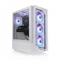 Корпус Thermaltake View 200 TG ARGB Snow/White/Win/SPCC/Tempered Glass*1/120mm ARGB Lite Fan*3/Brown BoxCA-1X3-00M6WN-00