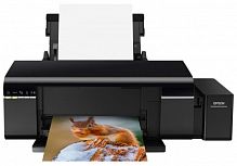 Принтер Epson L805 (A4, 37/38ppm Black/Color, 12sec/photo, 64-300g/m2, 5760x1440dpi, CD-printing, USB, Wi-Fi)