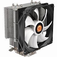 Кулер для процессора Thermaltake Contact Silent 12 ,CL-P039-AL12BL-A,Intel 2066/2011/1366/1156/1155/1151/1150/775 и AMD AM4/FM2-1/AM3-3+/AM2+/AM2, TDP150W,120мм,500-1500об/м,28.8 дБА,4pin,Чёрно-серый