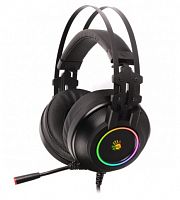 Наушники с микрофоном A4Tech Bloody G528C, Динамики 50 мм, 20-20000гц, USB, 2 м, Цветная коробка, Чёрный, игровые