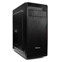 CASE Qmax H205B c Блоком Питания 400W, ATX MidiTower, 2,5" x 2, 3,5"x 4,  5,25" x 2 , Expansion Slots x 7, USB 2.0 x 2,  40,5 х 17,5 х 41 см, Steel 0,4mm, ATX/Micro-ATX/Mini-ITX, black, PC 400W (20+4pin, 4pin, 2xSATA, 2xIDE)