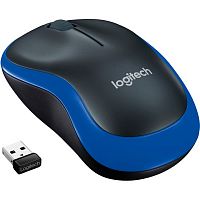 Беспроводная мышь Logitech M185, optical 1000dpi, 3btn, BLUE, USB [910-002239]