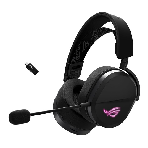 Беспроводные наушники с микрофоном ASUS TUF ROG PELTA, 2.4Ghz, 20-20KHz, -40dB, 32Ohm, микрофон 100Hz - 10KHz, RGB