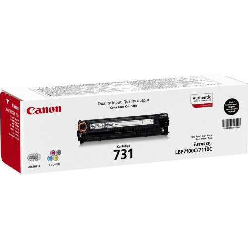 Картридж CANON (731) Black Cartridge for laser printer Canon i-SENSYS LBP7110Cw без упаковки