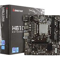 Матплата Biostar H610MHP, LGA1700, Intel H610, 2xDDR4 PC25600, 1xPCI-E16X, 1xPCI-E1x, Sound8Ch, GBLAN, 4SATA+M.2, mATX, 4USB3.2+8USB2.0, VGA, HDMI