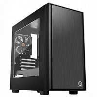 Корпус Thermaltake H17, CA-1J1-00S1WN-00, Micro ATX/Mini ITX, USB1*3.0, USB2*2.0, HD-Audio, Куллер 1*120мм, Высота CPU куллера до 155мм, VGA до 350мм, 398x205x438мм, Без Б/П, Черный