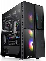 Корпус Thermaltake Versa T26 TG ARGB, CA-1W1-00M1WN-01, Micro ATX/Mini ITX, USB 3.2 (Gen 2) Type-Cx1, USB3.0x2, HDAudio x1, Высота CPU куллера до 175мм, VGA до 380 мм, 485*225*464,2мм, Без Б/П, Чёрный