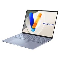 Ноутбук ASUS VIVOBOOK S15 S5506MA-WS76 Ultra 7 155H(up to 4.80GHz)16GB DDR5, 2TB SSD, Intel Arc Graphics, 15.6″ 3K OLED 120Hz, Intel Arc Graphics, Type-C, WIN11H, клав. с подсв, EN-RU, бледно голубой
