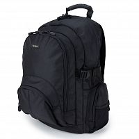 Рюкзак для ноутбука Targus CN600 Classic Черный 15.6'' Водоотталкивающая ткань. Утолщенные стенки. Смягчающие наплечные ремни с регулеровкой. Съемная секция, застежка молния.