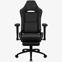Gaming Chair AEROCOOL ROYAL Leatherette CHARCOAL BLACK 4D Armrest 65mm wheels PVC Leather